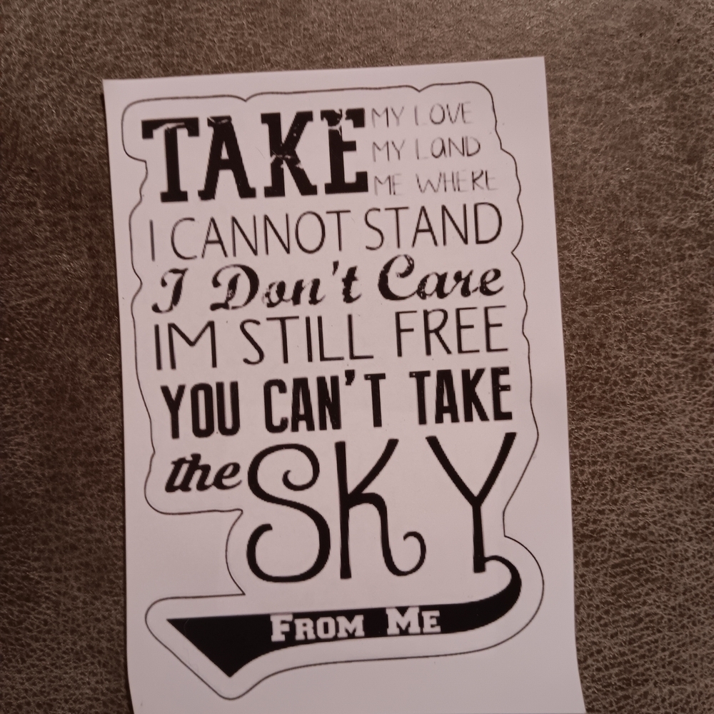 Firefly Serenity Black and White Sticker